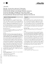 Preview for 1 page of steute Ex GF Series Mounting And Wiring Instructions