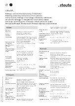 Preview for 7 page of steute Ex GF Series Mounting And Wiring Instructions