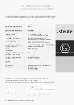 Preview for 8 page of steute Ex GF Series Mounting And Wiring Instructions