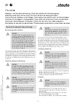 Preview for 1 page of steute Ex HS 98 Mounting And Wiring Instructions