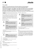 Preview for 3 page of steute Ex HS 98 Mounting And Wiring Instructions