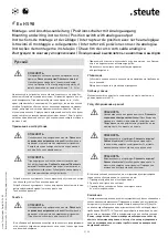 Preview for 9 page of steute Ex HS 98 Mounting And Wiring Instructions