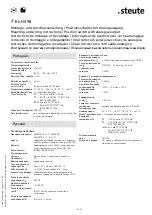 Preview for 14 page of steute Ex HS 98 Mounting And Wiring Instructions