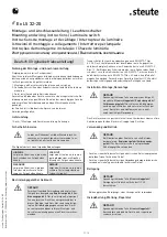 Preview for 1 page of steute Ex LS 32-20 Mounting And Wiring Instructions