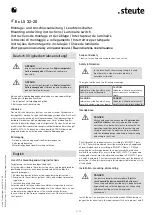 Preview for 2 page of steute Ex LS 32-20 Mounting And Wiring Instructions