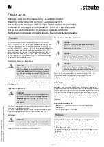 Preview for 4 page of steute Ex LS 32-20 Mounting And Wiring Instructions