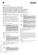Preview for 8 page of steute Ex LS 32-20 Mounting And Wiring Instructions