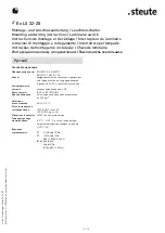 Preview for 11 page of steute Ex LS 32-20 Mounting And Wiring Instructions