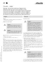 Preview for 3 page of steute Ex RC-3G/D Series Mounting And Wiring Instructions
