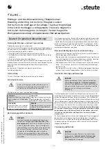 steute Ex RC Series Mounting And Wiring Instructions предпросмотр