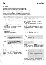 Предварительный просмотр 2 страницы steute Ex RC Series Mounting And Wiring Instructions