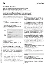 Предварительный просмотр 2 страницы steute Ex RC Si M30-3D Mounting And Wiring Instructions