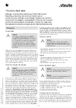 Предварительный просмотр 9 страницы steute Ex RC Si M30-3D Mounting And Wiring Instructions