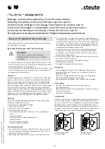 Preview for 2 page of steute Ex RF 96 SW868 Series Mounting And Wiring Instructions