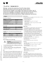 Preview for 4 page of steute Ex RF 96 SW868 Series Mounting And Wiring Instructions