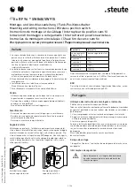 Preview for 9 page of steute Ex RF 96 SW868 Series Mounting And Wiring Instructions