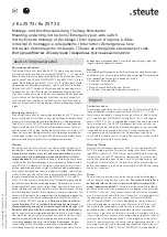 Preview for 1 page of steute Ex ZS 73 Mounting And Wiring Instructions