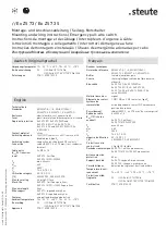 Preview for 8 page of steute Ex ZS 73 Mounting And Wiring Instructions