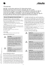 Preview for 1 page of steute Ex ZS 92 S Mounting And Wiring Instructions