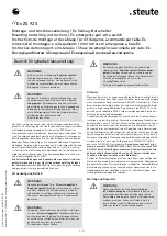 Preview for 2 page of steute Ex ZS 92 S Mounting And Wiring Instructions