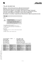 Preview for 15 page of steute EX ZS 92 SR 22 P L Mounting And Wiring Instructions