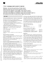 Preview for 6 page of steute RF 10 SW868 Mounting And Wiring Instructions