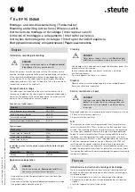 Preview for 3 page of steute RF 95 EN868 Series Mounting And Wiring Instructions