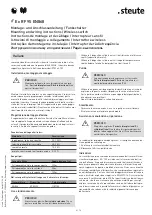 Preview for 6 page of steute RF 95 EN868 Series Mounting And Wiring Instructions