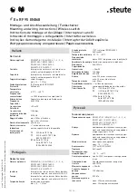 Preview for 12 page of steute RF 95 EN868 Series Mounting And Wiring Instructions