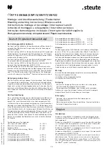 steute RF 95 SW86 Mounting And Wiring Instructions preview