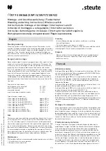 Preview for 2 page of steute RF 95 SW86 Mounting And Wiring Instructions