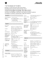 Preview for 6 page of steute RF 95 SW868 Mounting And Wiring Instructions