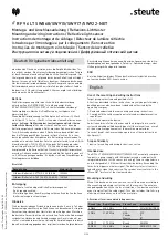 Preview for 2 page of steute RF 96 LT SW868 Mounting And Wiring Instructions