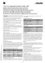 Preview for 4 page of steute RF 96 LT SW868 Mounting And Wiring Instructions