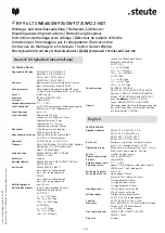 Preview for 11 page of steute RF 96 LT SW868 Mounting And Wiring Instructions