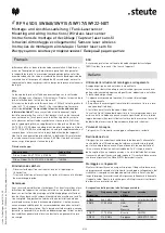 Предварительный просмотр 5 страницы steute RF 96 SDS SW868-NET Mounting And Wiring Instructions