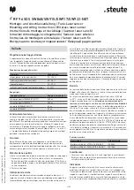 Предварительный просмотр 6 страницы steute RF 96 SDS SW868-NET Mounting And Wiring Instructions