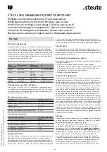 Предварительный просмотр 9 страницы steute RF 96 SDS SW868-NET Mounting And Wiring Instructions