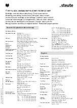 Предварительный просмотр 12 страницы steute RF 96 SDS SW868-NET Mounting And Wiring Instructions