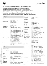 Предварительный просмотр 13 страницы steute RF 96 SDS SW868-NET Mounting And Wiring Instructions