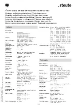 Предварительный просмотр 14 страницы steute RF 96 SDS SW868-NET Mounting And Wiring Instructions