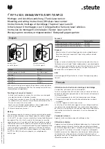 Предварительный просмотр 4 страницы steute RF 96 SDS SW868 Mounting And Wiring Instructions