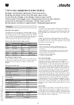 Предварительный просмотр 5 страницы steute RF 96 SDS SW868 Mounting And Wiring Instructions