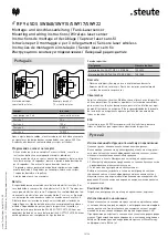 Предварительный просмотр 10 страницы steute RF 96 SDS SW868 Mounting And Wiring Instructions