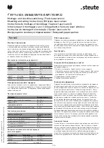 Предварительный просмотр 11 страницы steute RF 96 SDS SW868 Mounting And Wiring Instructions