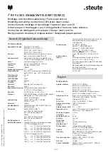 Предварительный просмотр 14 страницы steute RF 96 SDS SW868 Mounting And Wiring Instructions