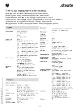 Предварительный просмотр 15 страницы steute RF 96 SDS SW868 Mounting And Wiring Instructions