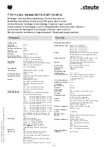 Предварительный просмотр 17 страницы steute RF 96 SDS SW868 Mounting And Wiring Instructions