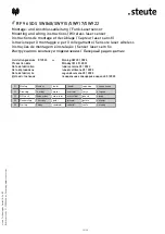 Предварительный просмотр 19 страницы steute RF 96 SDS SW868 Mounting And Wiring Instructions