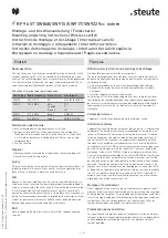 Preview for 3 page of steute RF 96 ST SW868 Vcc extern Mounting And Wiring Instructions